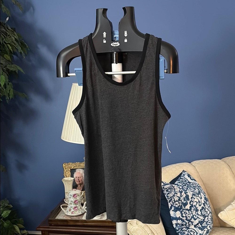 Old Navy Gray Fitted Tank Top